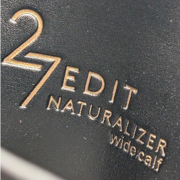 27 Edit Naturalizer Edda Knee High Boots Side Zip Women's Black Size US7.5 EU38 - Picture 13 of 16